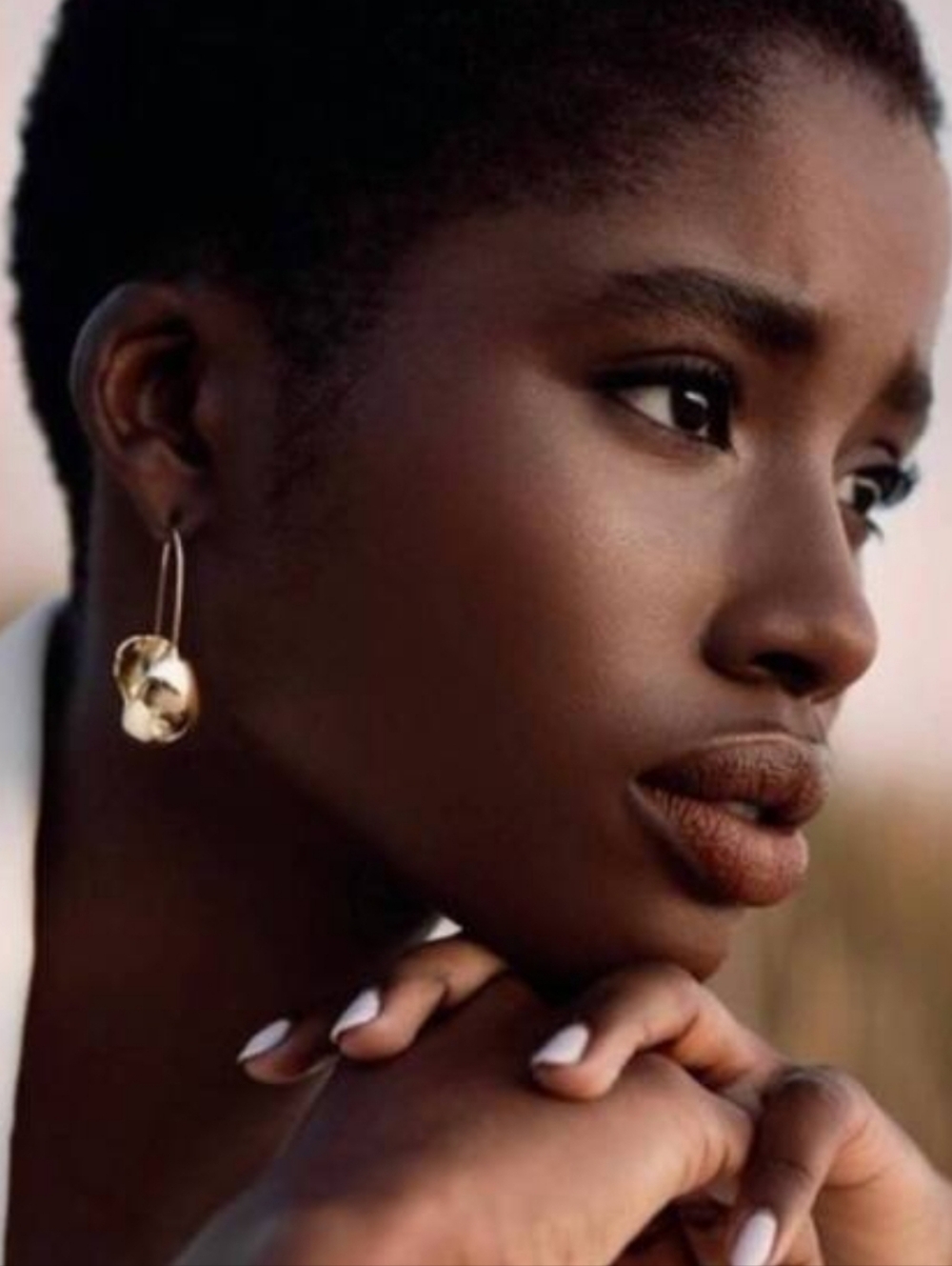 Uni Jewelry Nira Hoops Artisan Brass Sculptural Statement Earrings Handcrafted